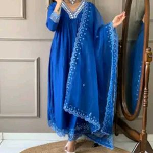 new blue kurta set