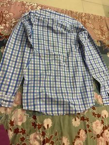 Blue &amp; White Checkered Shirt