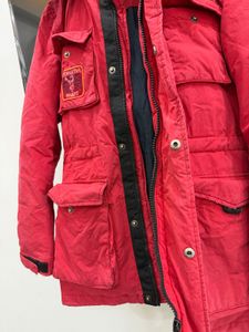 Red winter jacket