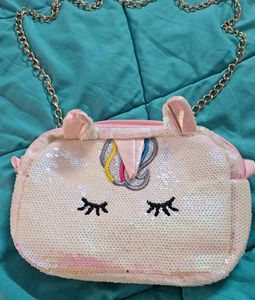 Cute Unicorn Sequin Crossbody Bag