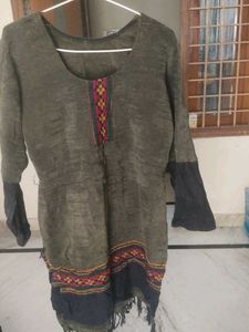 Embroidered Kurta with Tassel Detail
