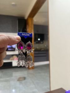 Combo offer of two earrings Stunning Pink Jhumka E