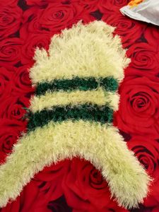 Striped Fuzzy dress for girls
