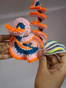 Handmade Crochet Spiral Decor