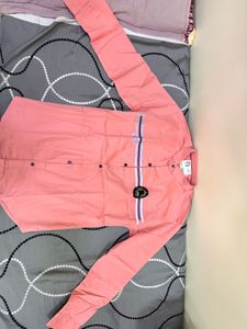 New Imported Pink Kids Shirt Italian fabric