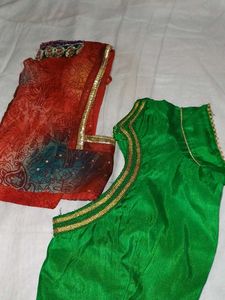Red And Green Blouse Combo Offer