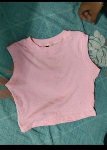 Crop Top Red And Pink