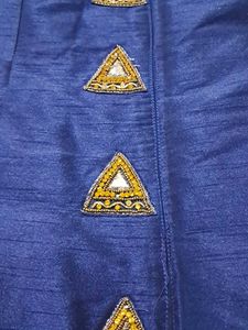 Blue Embellished Kurta