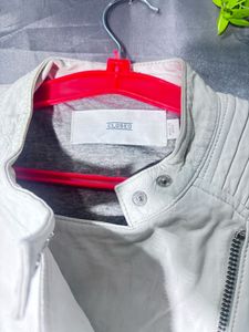 Closed classic  white leather  Jacket
