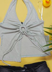Halter Neck Crop Top
