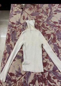 Ribbed Turtleneck Top