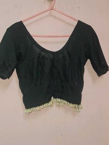 Designer Black Ethnic Blouse 🖤