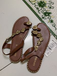golden stone brown sandle
