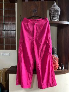 Pink Side Pocket Straight Fit Pant