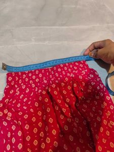 Pink Graphic T-Shirt with Printed Skirt