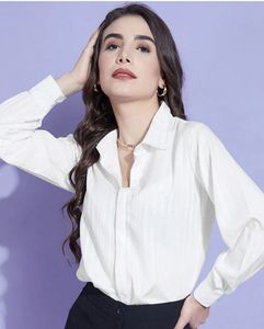 Classic White Striped Shirt