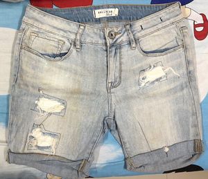 Clmbo of 3 Distressed Denim Shorts