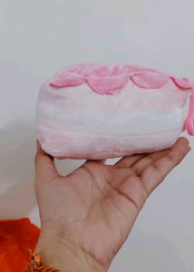 Cute Plush Cake bagtag