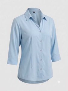 ✨Classic Blue Button-Up Shirt👕