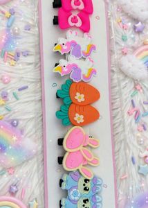 Cute Colorful Character Hair Clips – 5 Piece Set