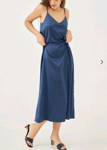 Navy Blue Slip Dress