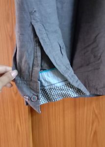 38 M size Grey Colour Gents Formal Shirt