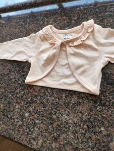 Cute Baby Bolero branded peach colour,kids wear