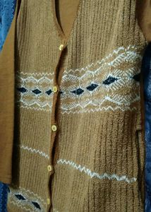 Women Woolen Cardigan.