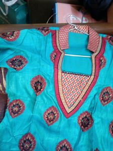 Turquoise Patterned Kurti