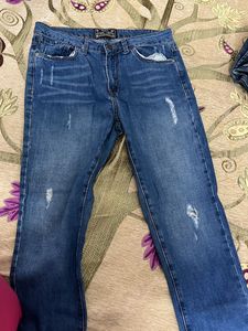 Women’s Blue Distressed Jeans Waist 30inch