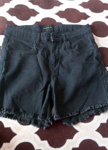 Stylish Black Denim Shorts