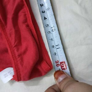 Red Thong ⚛️Panty with Bow Detail