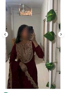 Elegant Maroon sharara Set with Dupatta