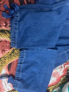 Blue Denim Cargo Jeans