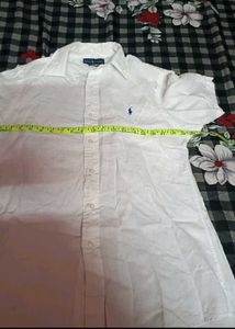 Men's White Short Sleeve Polo Shirt
