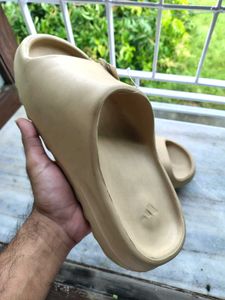 Comfortable Beige Slide Sandals