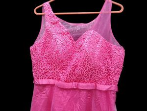 Pink Lace Party Dress