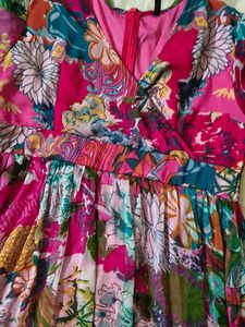 Vibrant Floral Maxi Dress