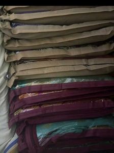 orange saree cover pack of 12