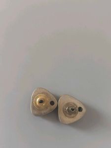 Red Stone Stud Earrings