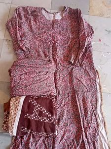 Women's Floral Print Kurta Set