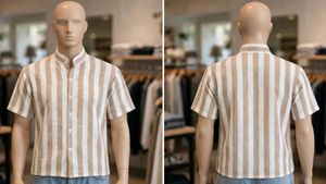 Striped Button-Up Shirt