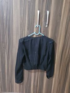Black Cropped Jacket