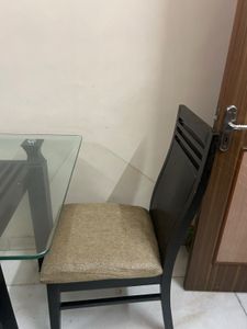 Modern Dining Table Set with Glass Top