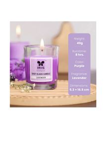 Iris Lavender Shot Glass Candle