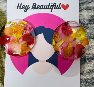 Handcrafted Resin Earrings, earrings set for women