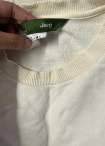 Jeep White  Sweatshirt