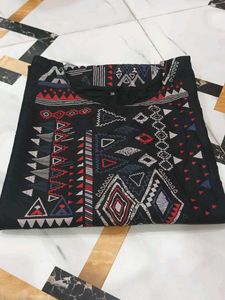 Black Embroidered Kurta