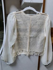 Bohemian Crochet &amp; Embroidered Blouse
