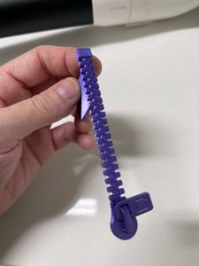 Zipper bookmark and bike reader 3d printed